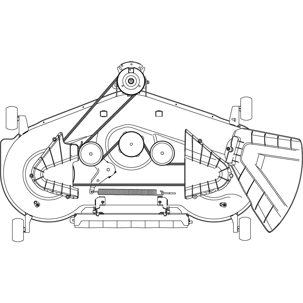 Craftsman 54 inch mower deck deals wheels